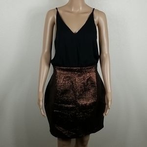 AX Paris Black & Bronze Tank Mini Dress